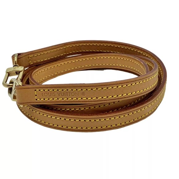 LOUIS VUITTON Shoulder Strap For LV Bags Brown Leather - Picture 2 of 7